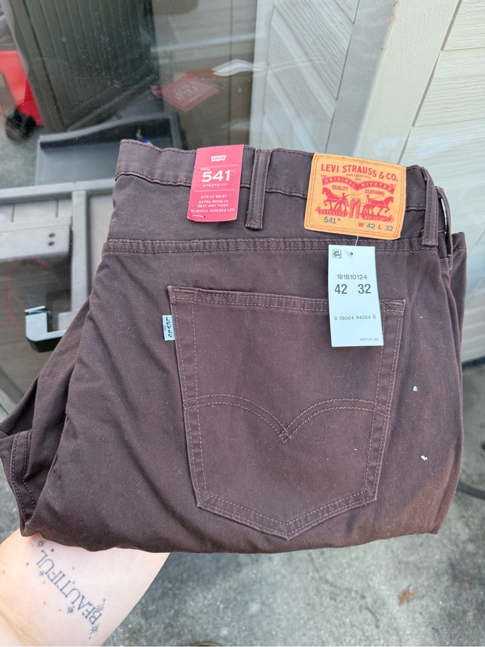 Levi's 541 Relaxed Fit Brown Jeans